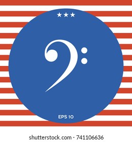 Bass clef icon