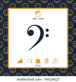 Bass clef icon