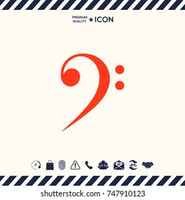 Bass clef icon