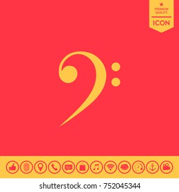 Bass clef icon