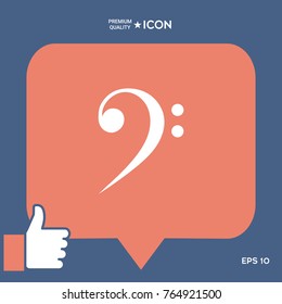 Bass clef icon