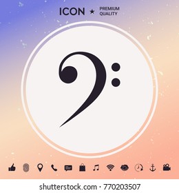 Bass clef icon