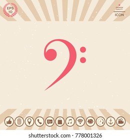Bass clef icon