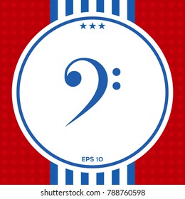 Bass clef icon