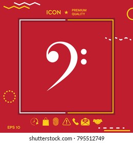 Bass clef icon