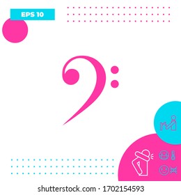 Icono de arpa de culo. Elementos gráficos para el diseño