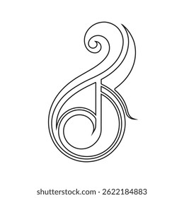 Icono de Vector de contorno de clave de bajo
