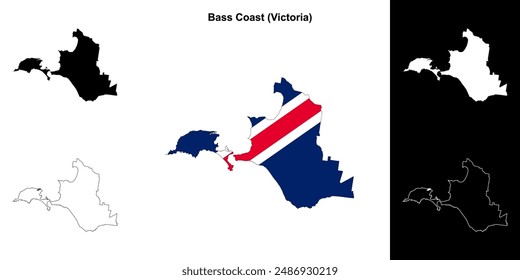 Bass Coast (Victoria) Outline-Kartenset