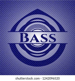 Bass  with denim texture