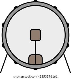 bass drum drummer band drum music Outline