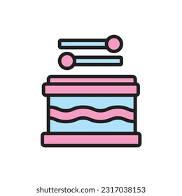 Bass Drum Icon Vector Illustration