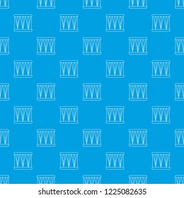 Bass drum pattern vector seamless blue repeat for any use