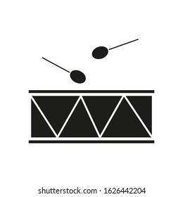 bass drum shaped icon vector