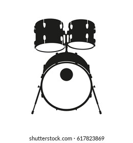 Bass drum In Simple Style Isolated On White Background. Created For Mobile, Web, Decor, Print Products, Application