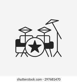 Bass drums icon