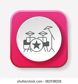Bass drums icon