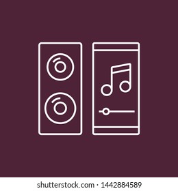 Bass dynamic and smartphone icon
