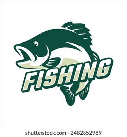 BASS FISH LOGO DESIGN TEMPLATE