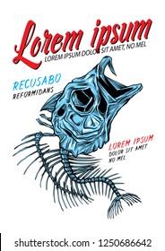 bass Fish skeleton charactor