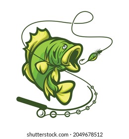 Bass Fish Vector Illustration Design