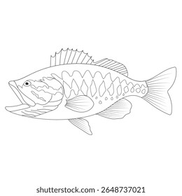 baixo peixe vetor silhueta ilustrações ilustrações