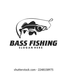 Bass Fishing Logo Design Template