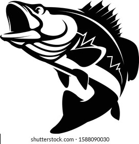 Royalty Free Largemouth Bass Logo Fish Stock Images Photos