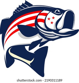 358 American flag fish Stock Vectors, Images & Vector Art | Shutterstock