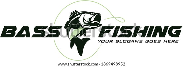 Bass\
Fishing Logo, Unique and Fresh Bass fish jumping out of the water,\
awesome to use in your bass fishing activity.\
