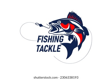 Bass Fishing Logo. Unique largemouth Bass Jumping out of the water. Great to use as your Bass fishing activity.