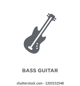 Bass Guitar icon. Bass Guitar design concept from Music collection. Simple element vector illustration on white background.