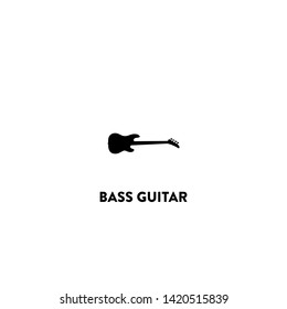 bass guitar icon vector. bass guitar sign on white background. bass guitar icon for web and app