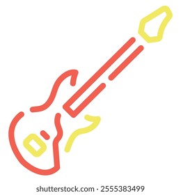 Bass Guitar icon for web, app, infographic, etc