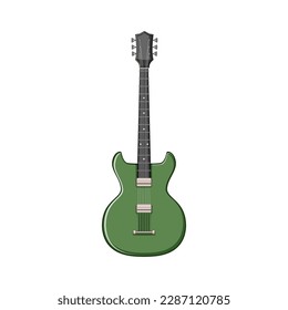 bass guitar music cartoon. play neck, concert bass guitar music sign. isolated symbol vector illustration