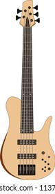 Bass guitar vector
