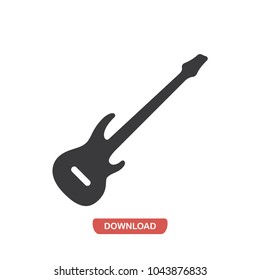 Bass Guitar vector icon 