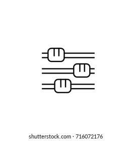 Bass Key Icon Line