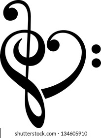 Music Heart Images Stock Photos Vectors Shutterstock