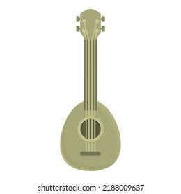 Bass Ukulele Icon Cartoon Vector. Guitar Ukulele. Acoustic Art