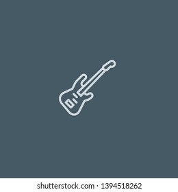 Bass vector icon. Bass concept stroke symbol design. Thin graphic elements vector illustration, outline pattern for your web site design, logo, UI. EPS 10.