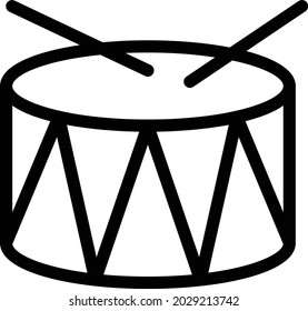 bass vector thin line icon