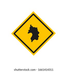 bassar region map in country of togo
