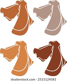 BASSET HOUND LOGO, BRAND OR ICON ON ISOLATED WHITE BACKGROUND - VECTOR