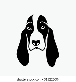 Basset hound - vector illustration
