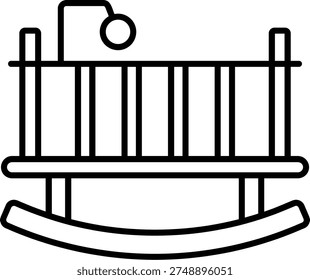 Bassinet Illustration vector Icon Design