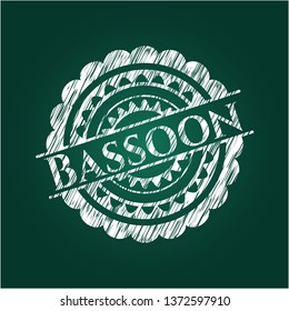 Bassoon chalkboard emblem