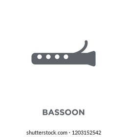 Bassoon icon. Bassoon design concept from Music collection. Simple element vector illustration on white background.