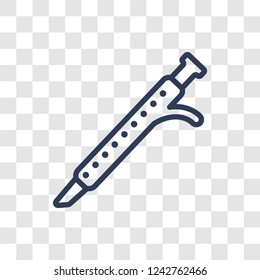 Bassoon icon. Trendy linear Bassoon logo concept on transparent background from Music collection