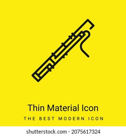 Bassoon minimal bright yellow material icon