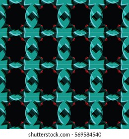 Bass-relief, optical illusion. Colorful endless texture with shadow. Architectural background. Geometric vector pattern for website, corporate style, party invitation, wallpaper, interior design